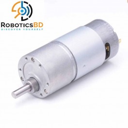 12V 35KG Torque Turbo Worm Gear DC Motor with Metal Gearbox 100 RPM