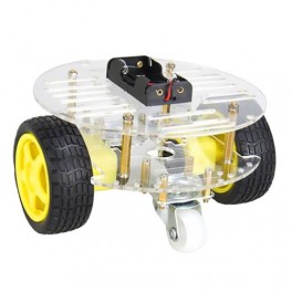 Mini Round Double Deck Chassis Kit 2WD