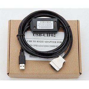 AMSAMOTION USB-CIF02 PLC Programming Cable 4 Omron CPM1/CPM1A/2A/CQM1/C200HS/HX/HG/HE&SRM1