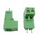 Green L Type 2pin/way 5.08mm Screw Terminal Block Connector 1per 