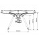 S550 Hexcopter Frame Kit With Integrated PCB 550mm (Black)